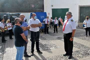 Homenaje de la Banda Municipal de Música a la Policía Local y Policía Nacional  (Foto Francisco Javier Santana)